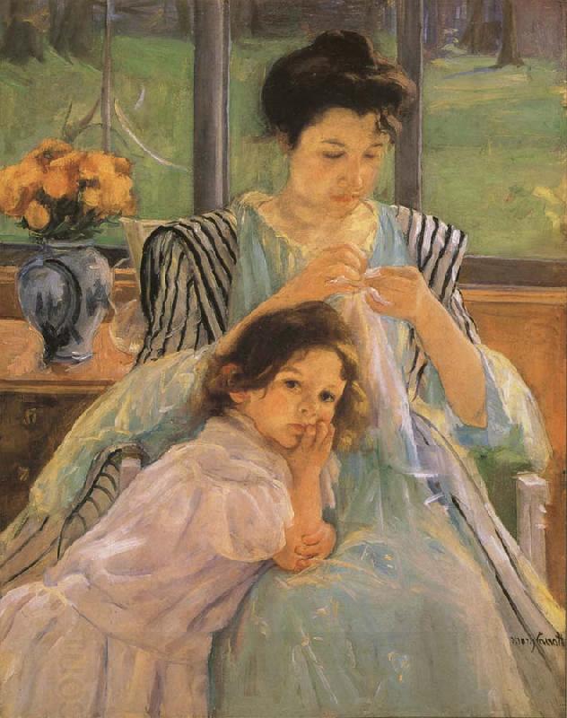 Mary Cassatt Young Mother Sewing China oil painting art